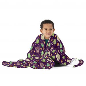 Purple Goblin Trouble Blanket