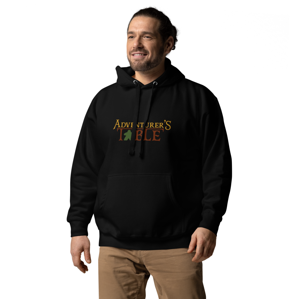 adventurer's table black adult hoodie